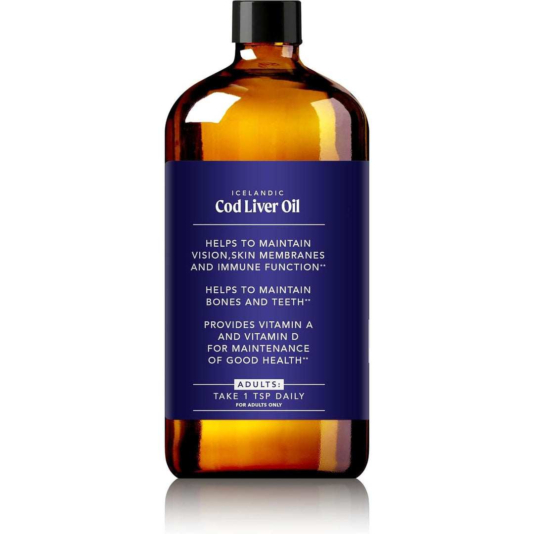 Soulsation Icelandic Cod Liver Oil Liquid, Lemon (16oz)