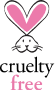 Cruelty-free logo with a heart and animal face