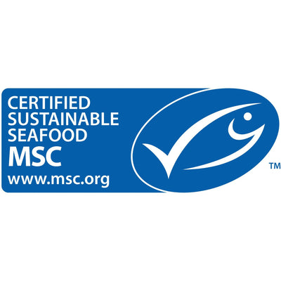 MSC (Marine Stewardship Council) certified sustainable seafood logo on a white background