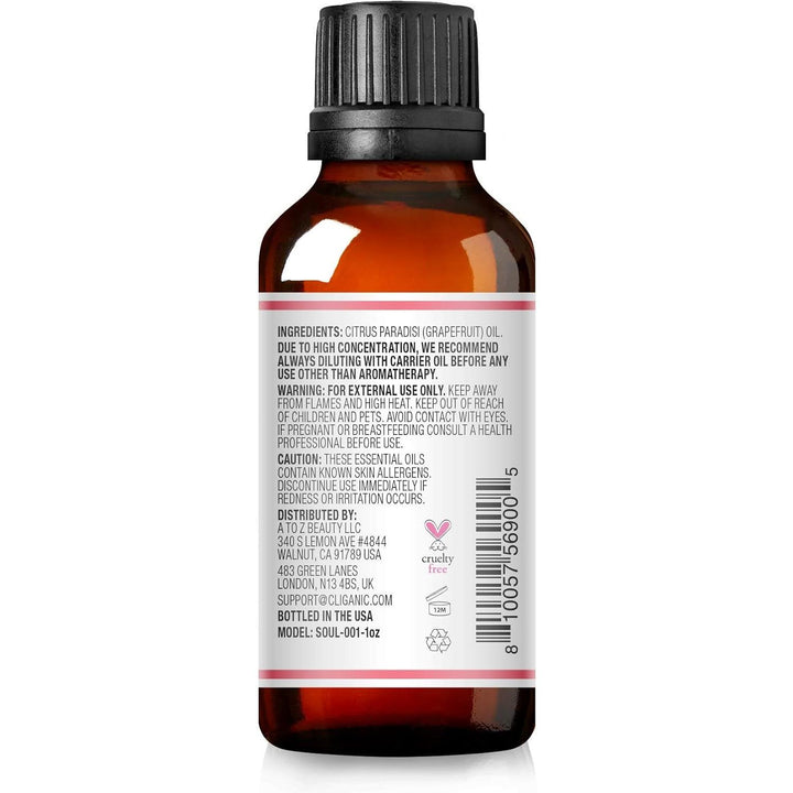 Pink Grapefruit Essential Oil Non-GMO (1oz)