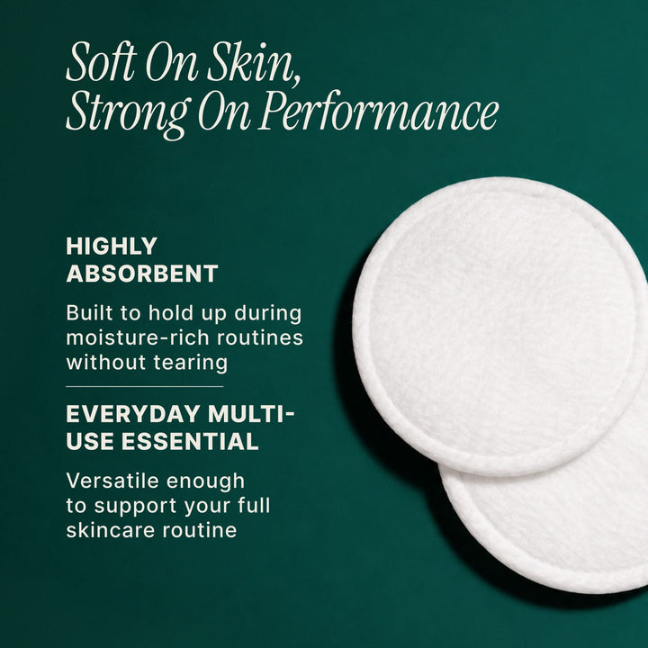 Soulsation Organic Cotton Rounds with soft, absorbent cotton for makeup removal, toner application, and daily facial care.