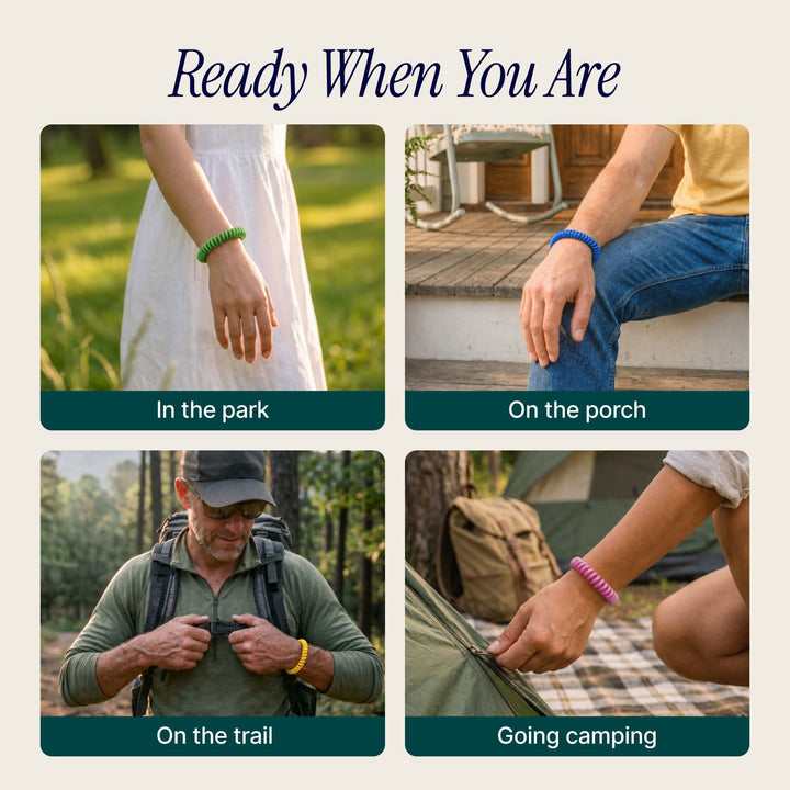 Soulsation Mosquito Repellent Bracelets for hiking, camping, travel, and outdoor activities