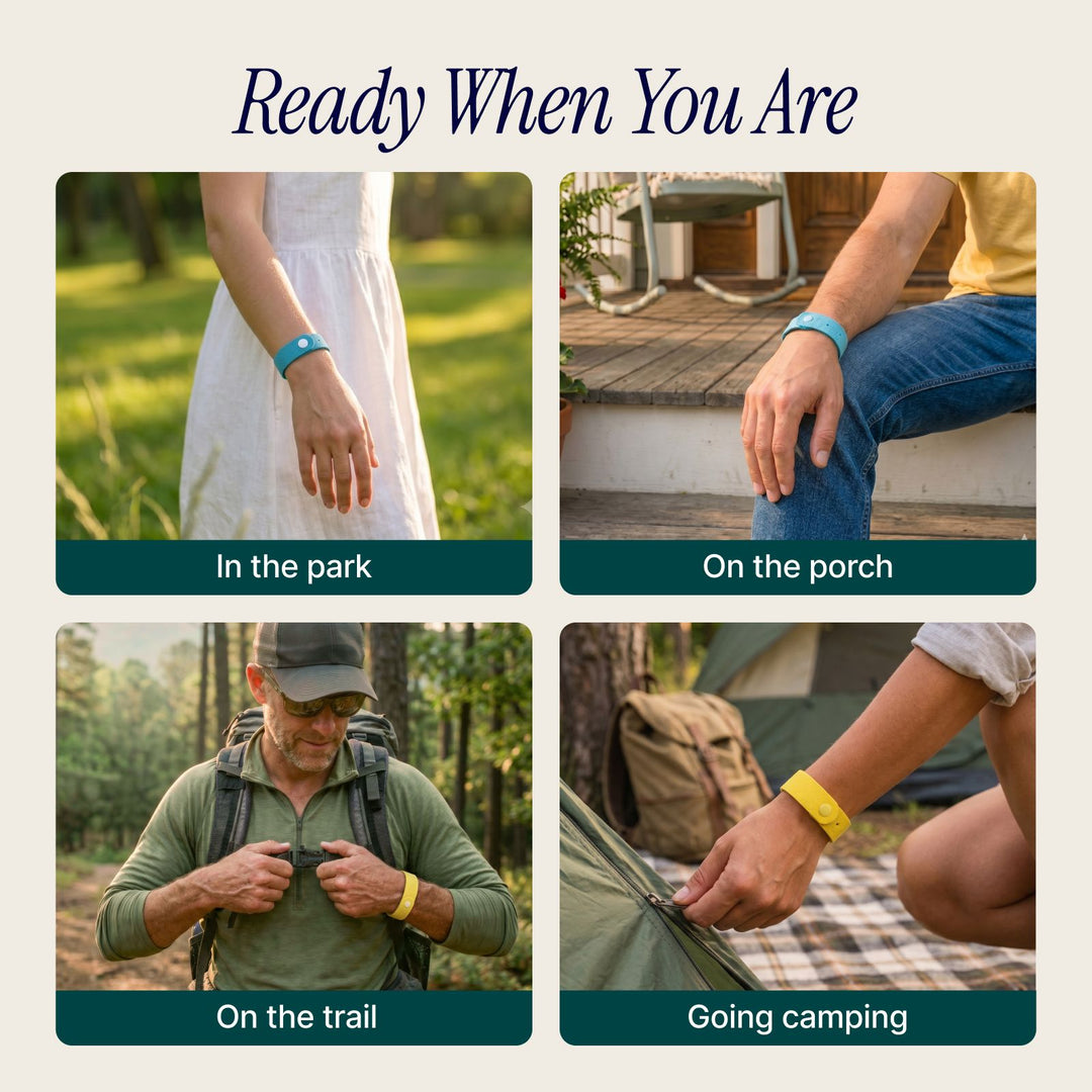 Soulsation Mosquito Repellent Bracelets for hiking, camping, gardening, and other outdoor adventures.