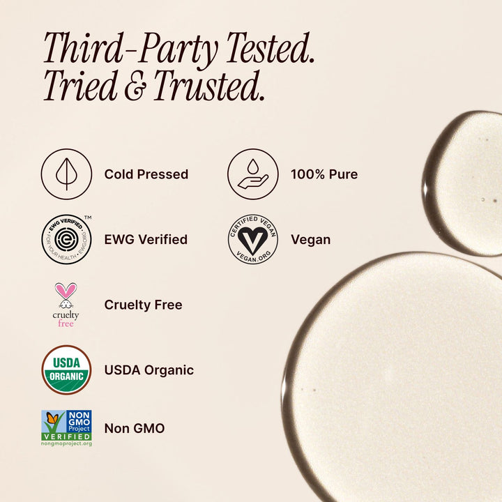 Soulsation Organic Castor Oil with kit is third-party tested, USDA Organic, hexane-free, non-GMO, and cruelty-free.