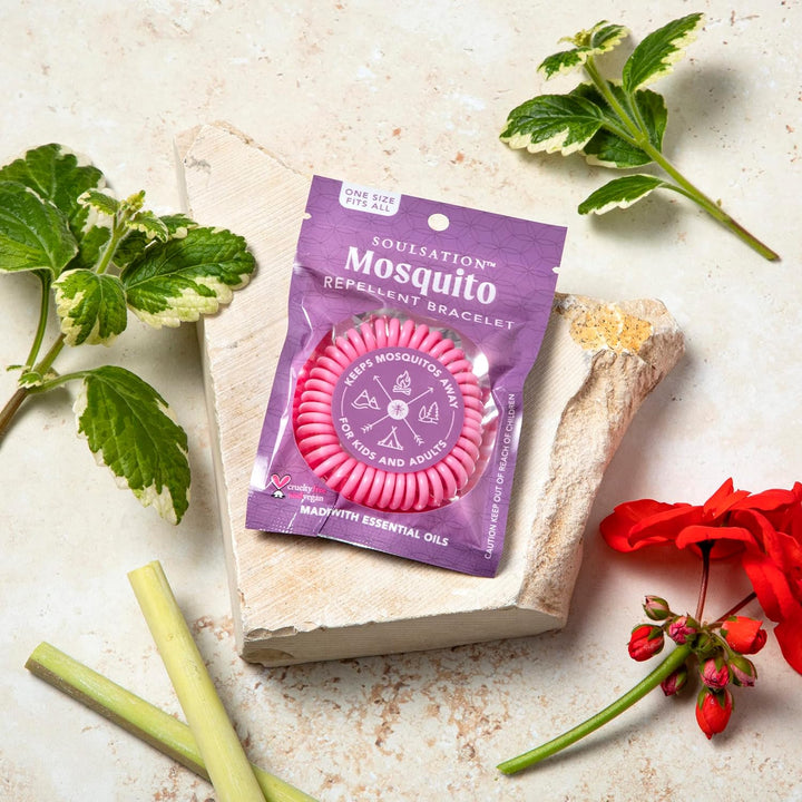 Soulsation Mosquito Repellent Bracelets, DEET-Free for Kids & Adults, Individually Wrapped Bands